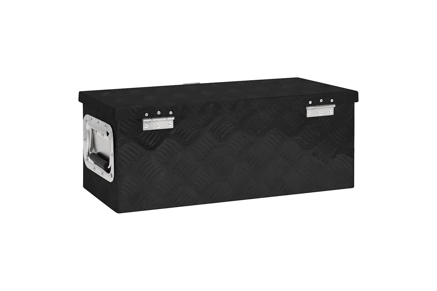 vidaXL 152249 Storage Box Black 60x23.5x23cm Aluminium-5