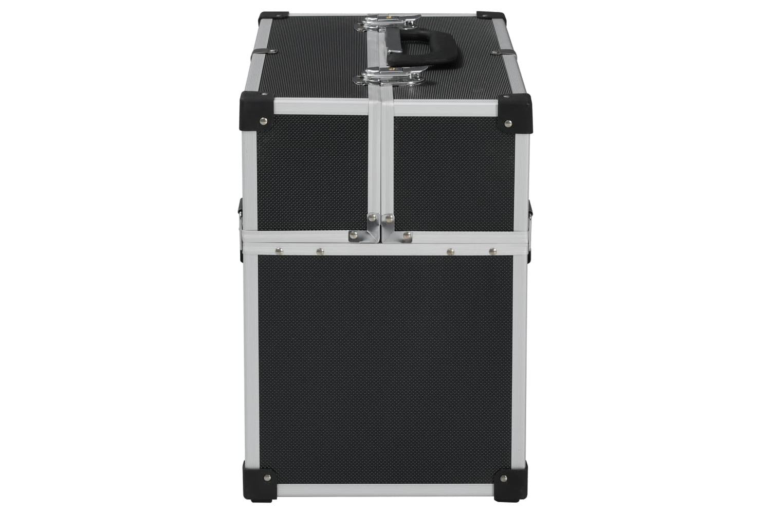 vidaXL 91849 Tool Case 38x22.5x34cm Black Aluminum-5