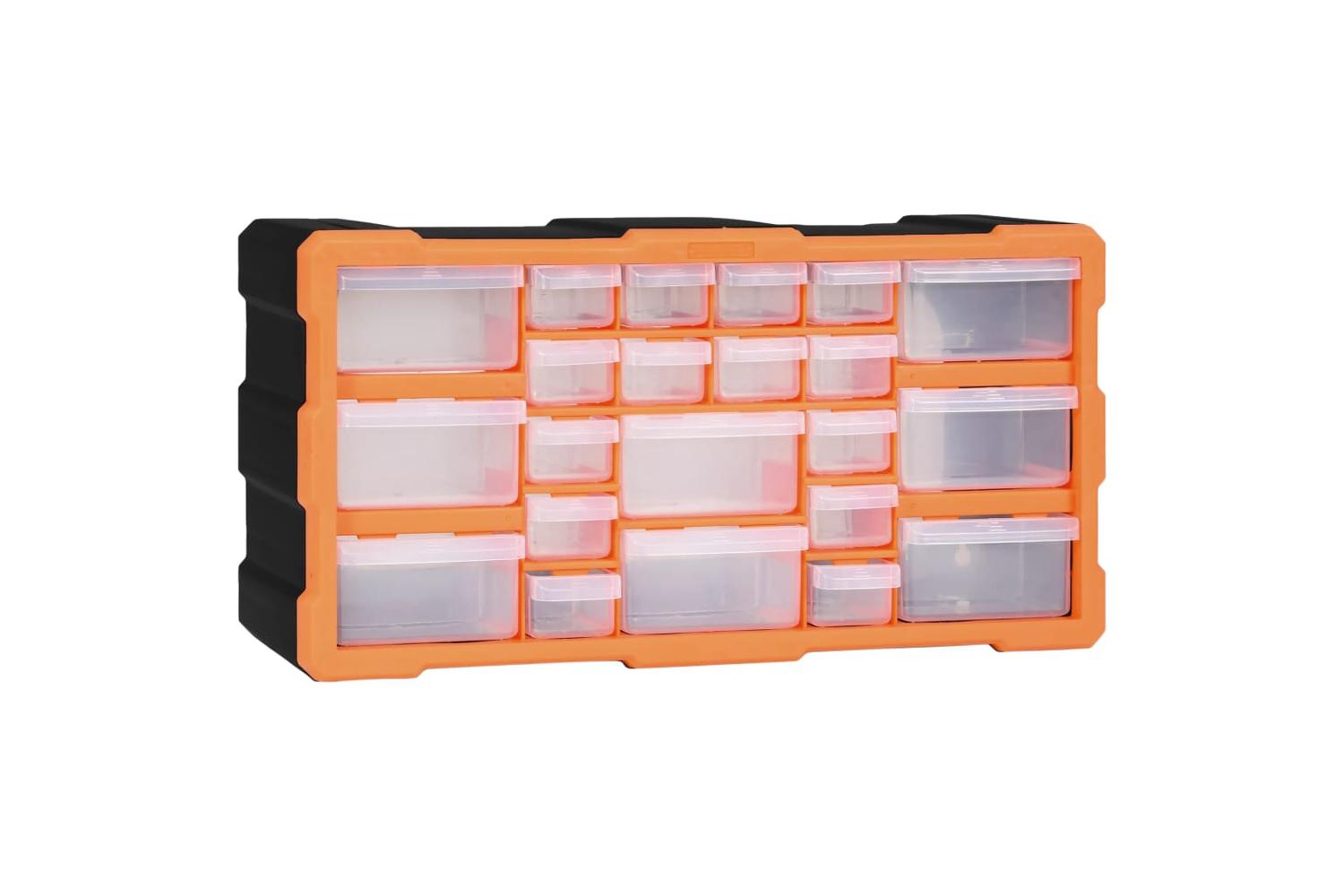 vidaXL 147583 Multi-drawer Organiser With 22 Drawers 49x16x25.5cm