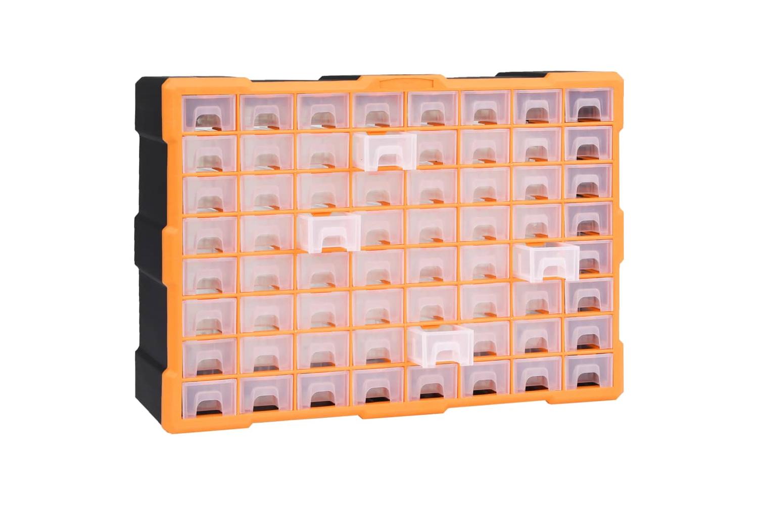 vidaXL 147579 Multi-drawer Organiser With 64 Drawers 52x16x37.5cm-5