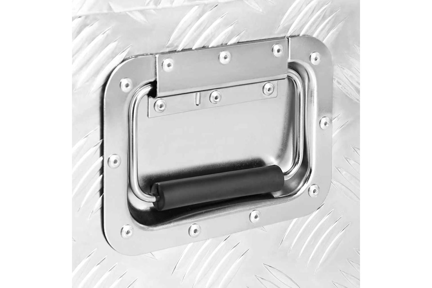 vidaXL 152254 Storage Box Silver 90x47x33.5cm Aluminium-6