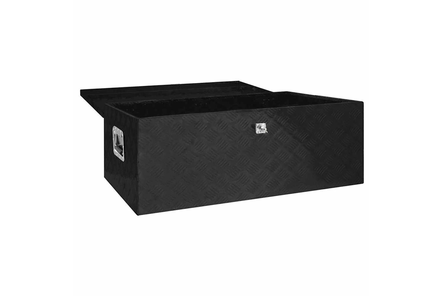vidaXL 152257 Storage Box Black 100x55x37cm Aluminium-2