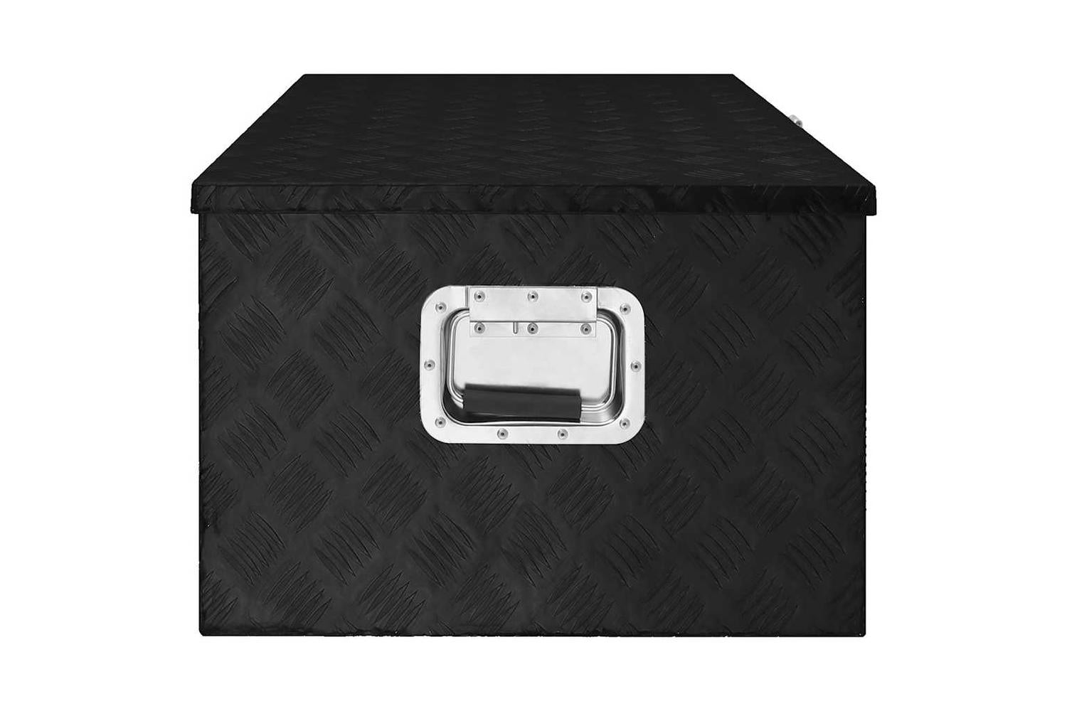vidaXL 152257 Storage Box Black 100x55x37cm Aluminium-4