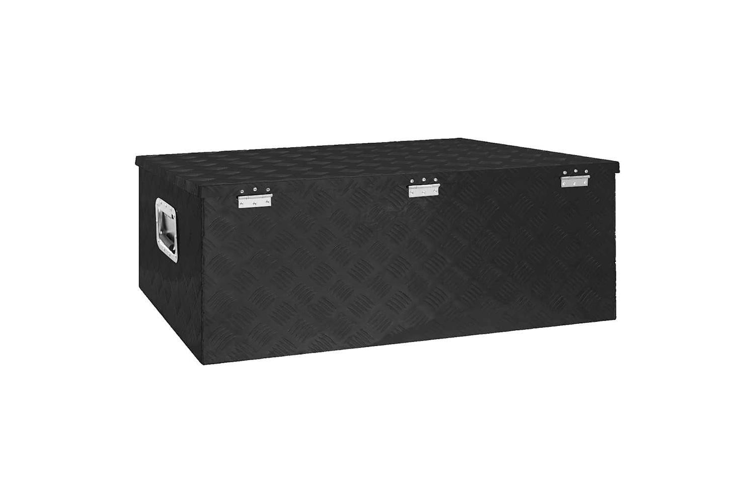 vidaXL 152257 Storage Box Black 100x55x37cm Aluminium-5