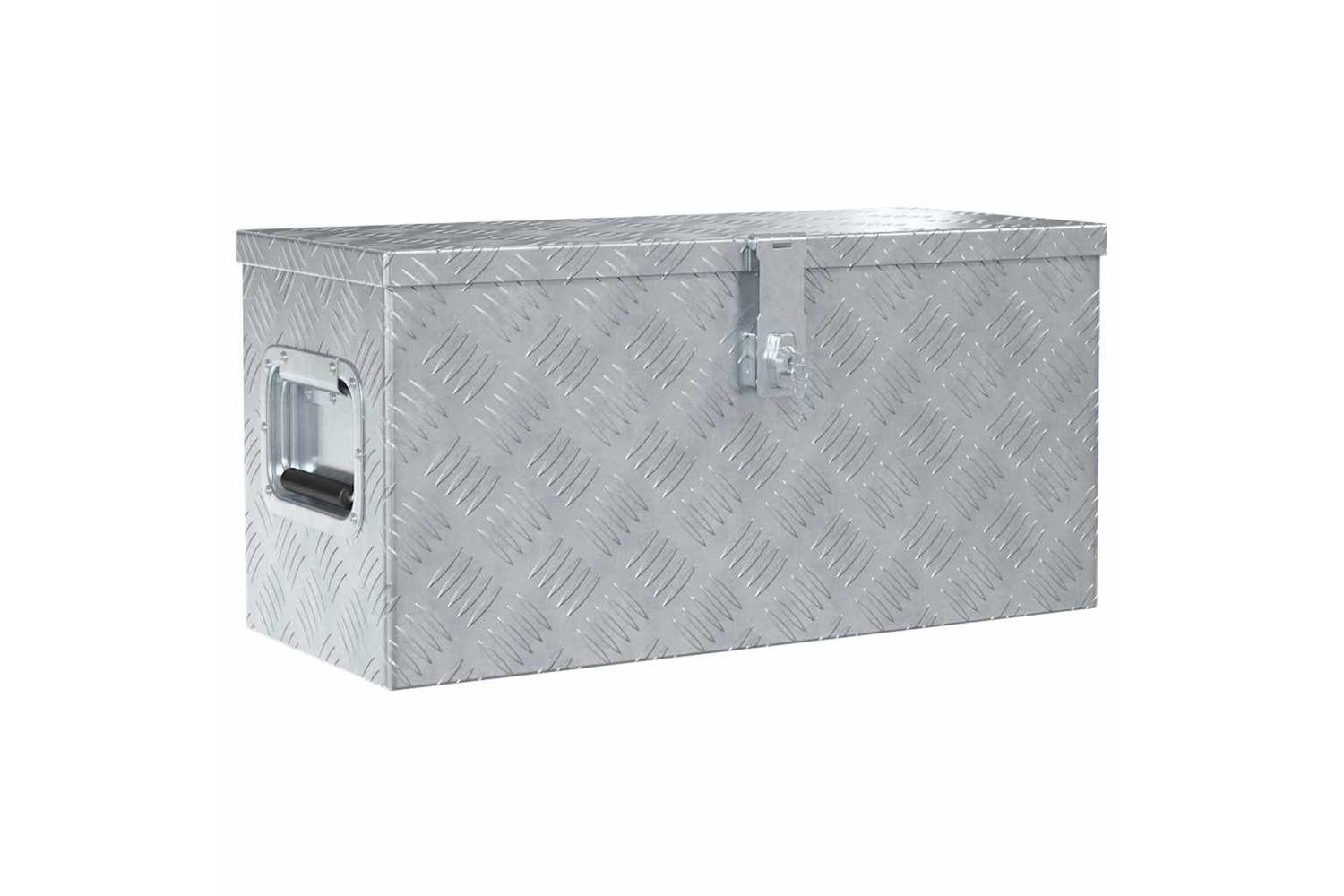 vidaXL 142936 Aluminium Box 61.5x26.5x30cm Silver