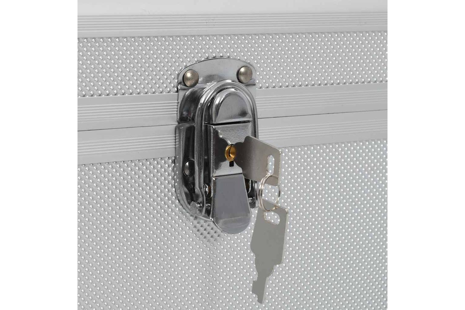 Vidaxl 91850 Storage Cases 2 Pcs Silver Aluminium-7
