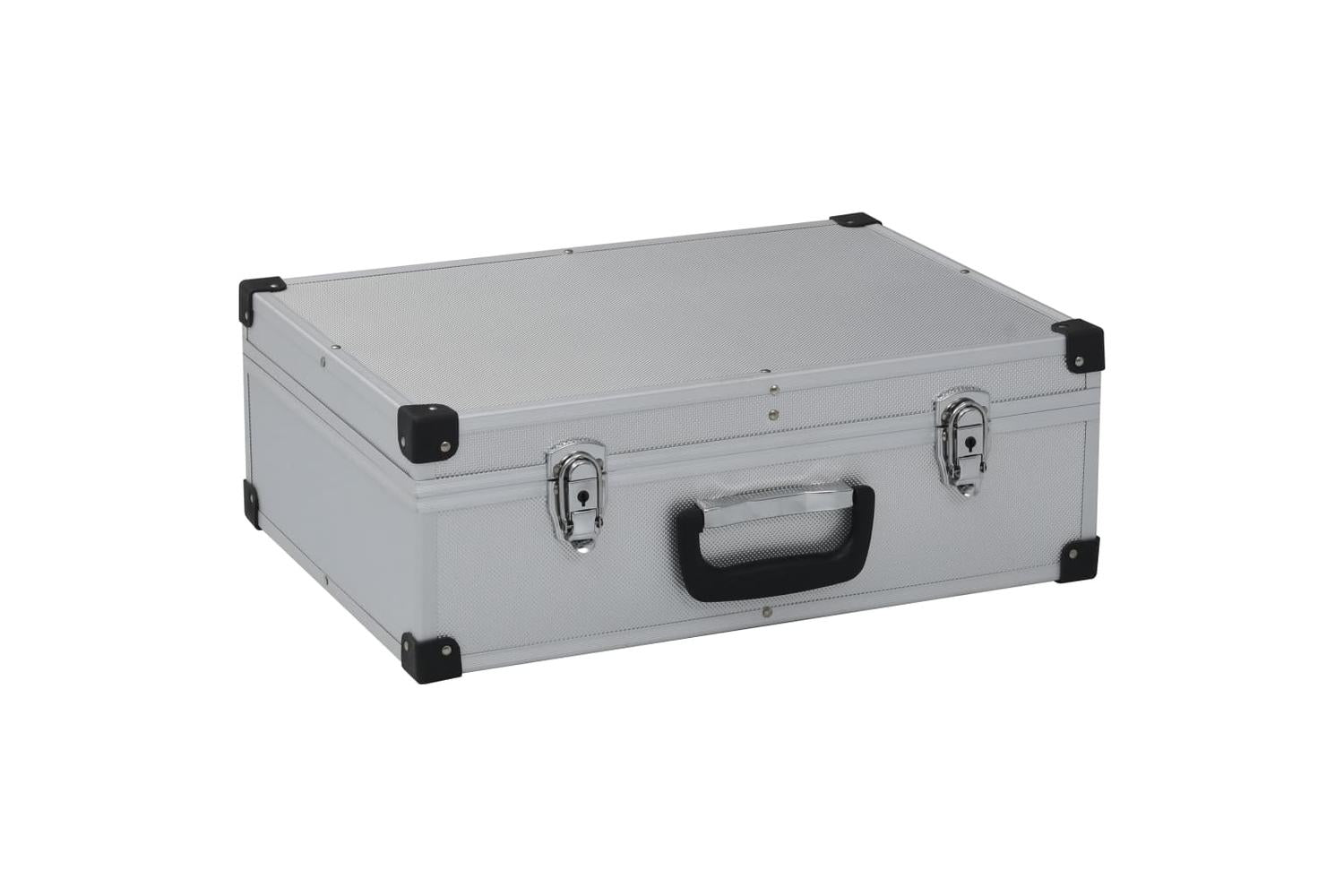 vidaXL 91846 Tool Suitcase 46x33x16cm Silver Aluminium