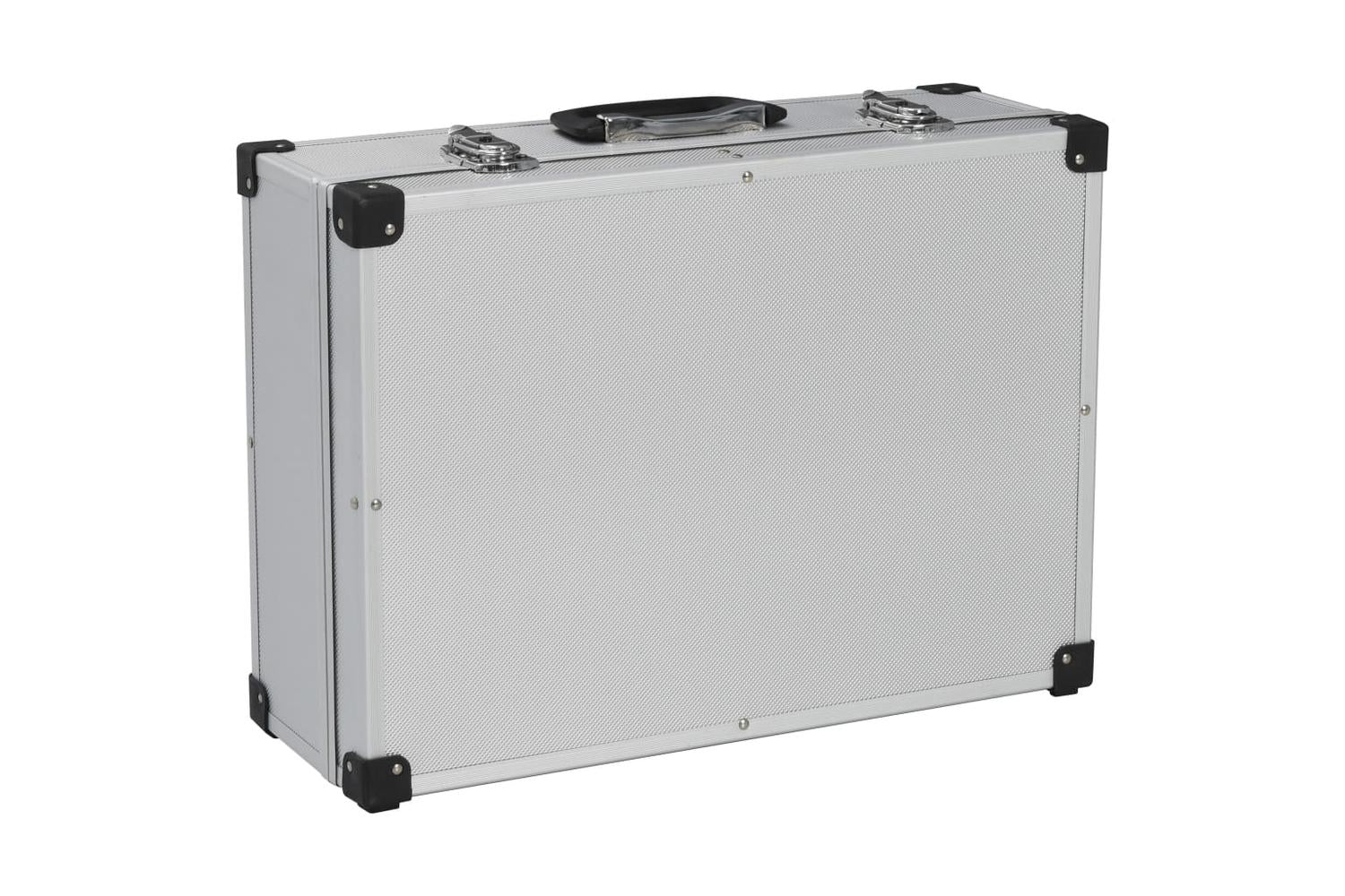 vidaXL 91846 Tool Suitcase 46x33x16cm Silver Aluminium-3
