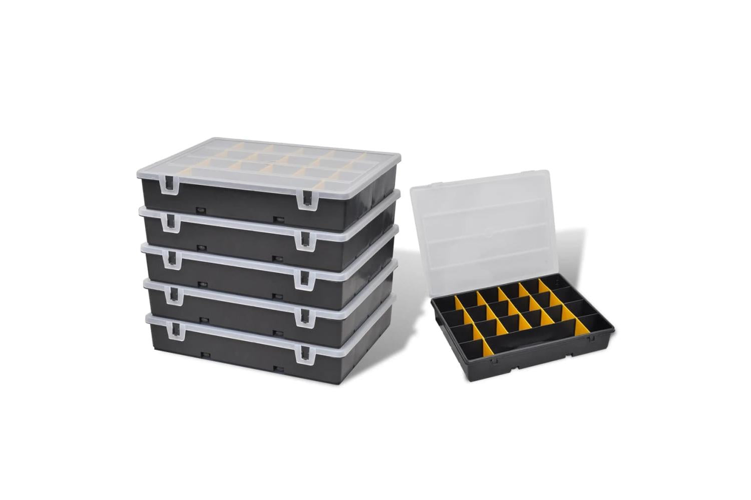 Vidaxl 140908 Storage Box Sort Case 6 Pcs
