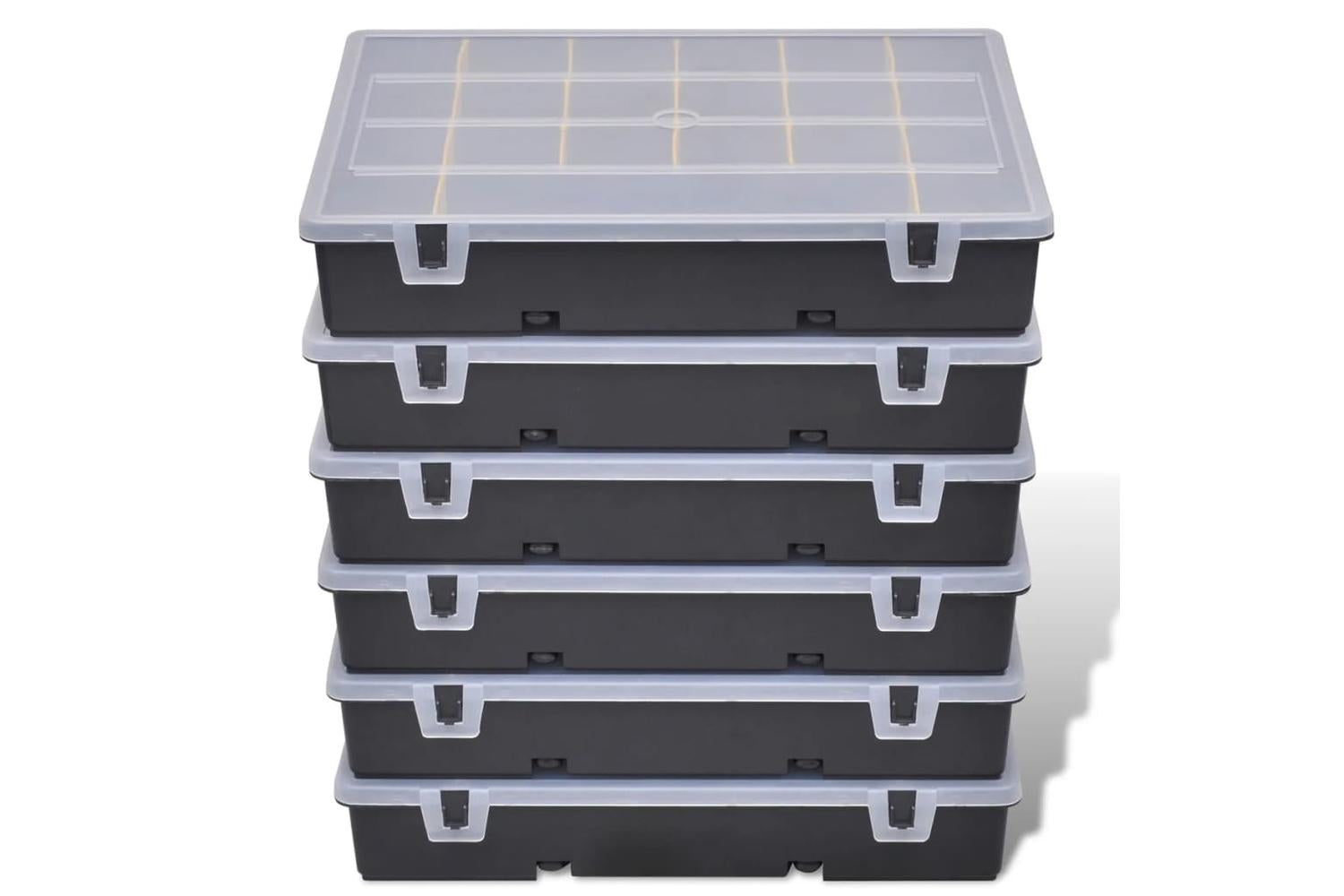 Vidaxl 140908 Storage Box Sort Case 6 Pcs-2