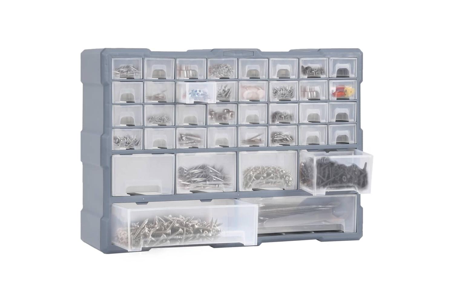 Vidaxl Multi-drawer Organiser With 40 Drawers 52x16x37.5 Cm-6