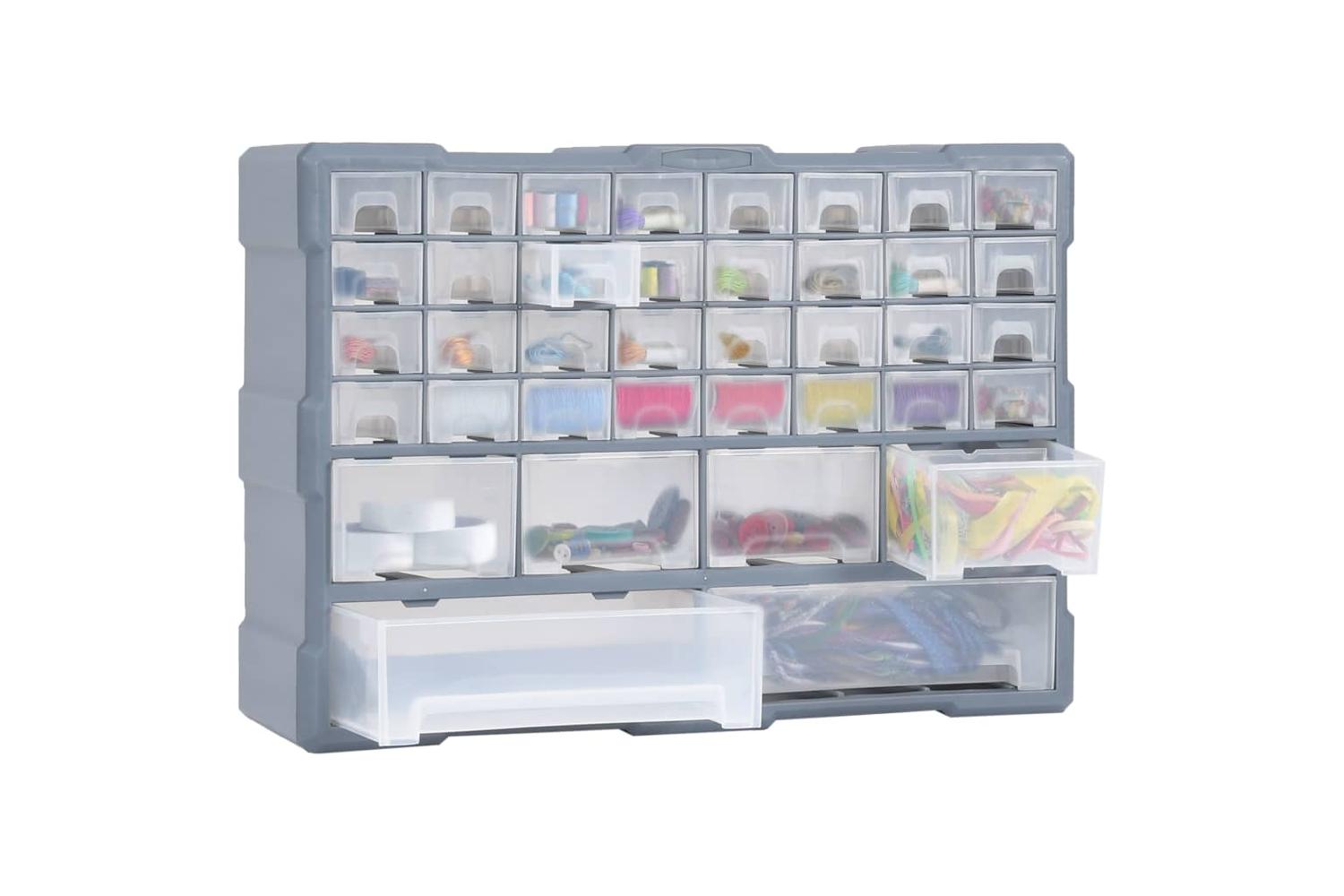 Vidaxl Multi-drawer Organiser With 40 Drawers 52x16x37.5 Cm-7
