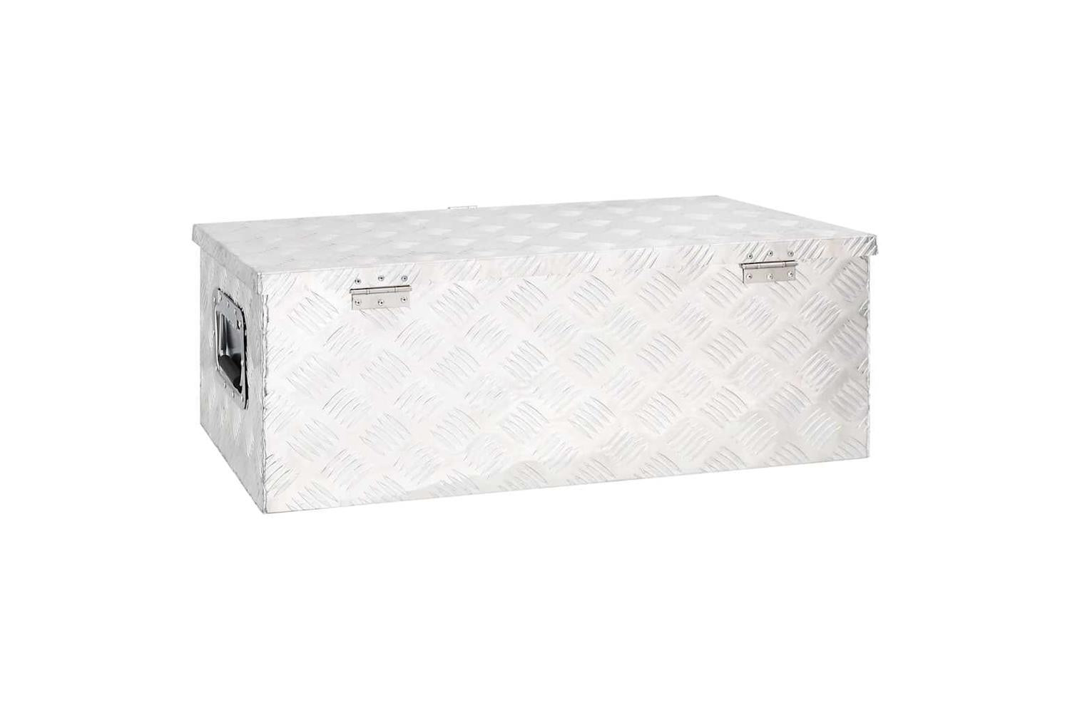 vidaXL 152252 Storage Box Silver 80x39x30cm Aluminium-5