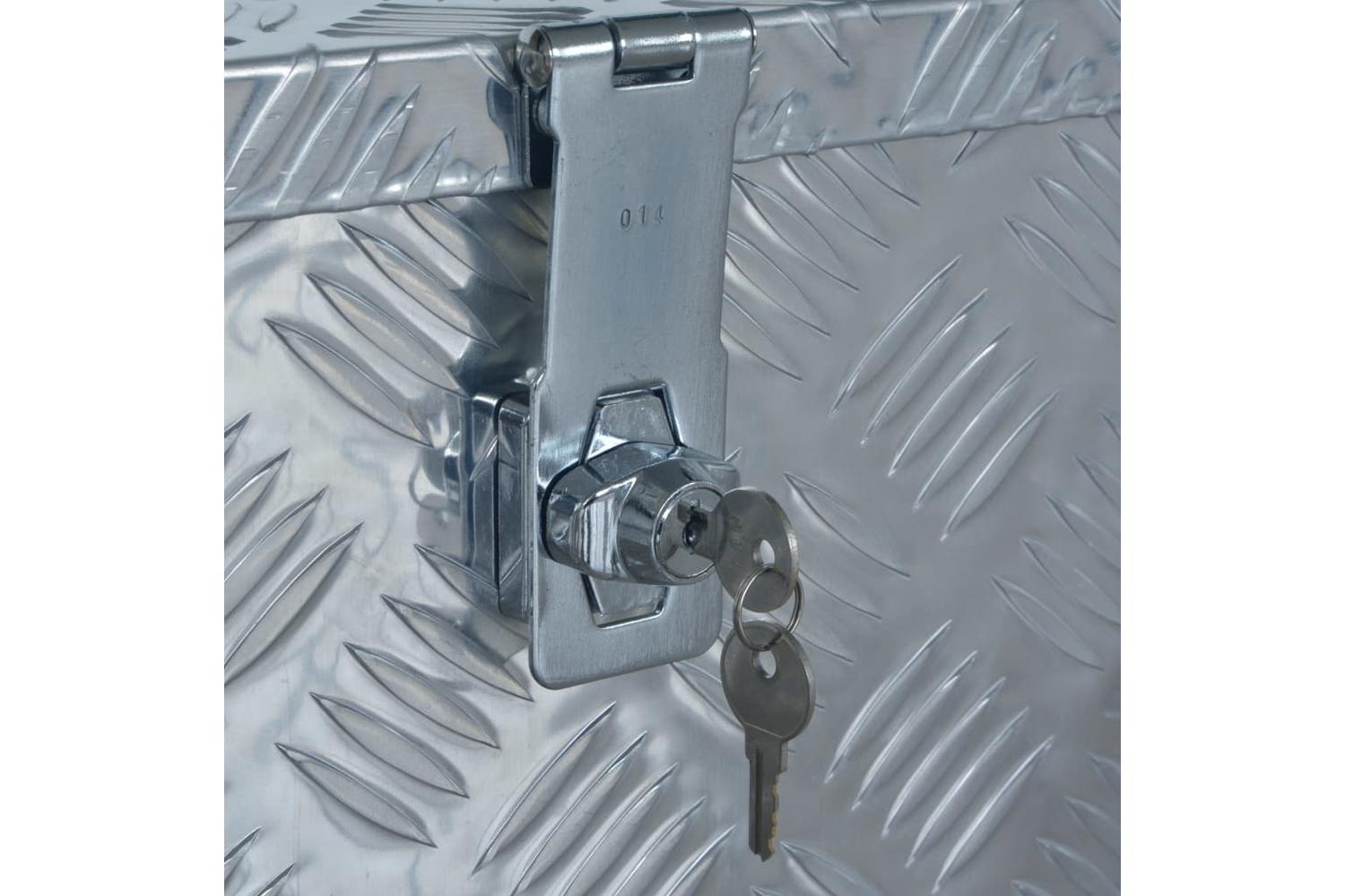 vidaXL 144847 Aluminium Box 610x430x455mm Silver-6