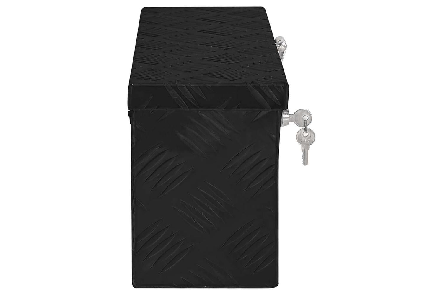 vidaXL 152247 Storage Box Black 50x20.5x15cm Aluminium-4