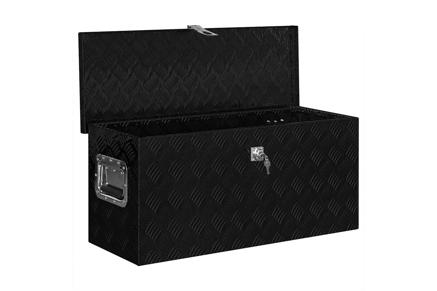 vidaXL 142942 Aluminium Box 70x24x42cm Trapezoid Silver-2