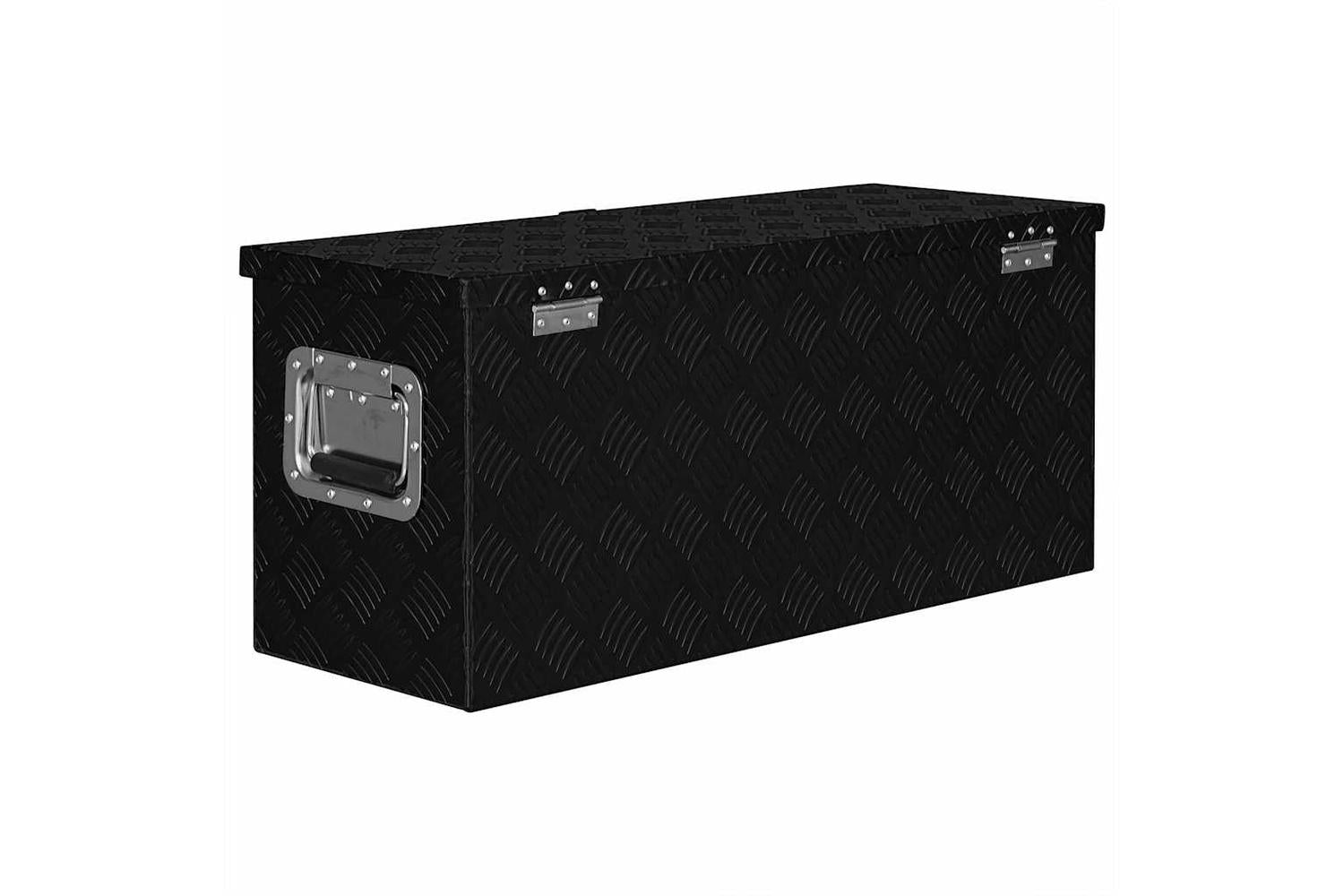 vidaXL 142942 Aluminium Box 70x24x42cm Trapezoid Silver-4