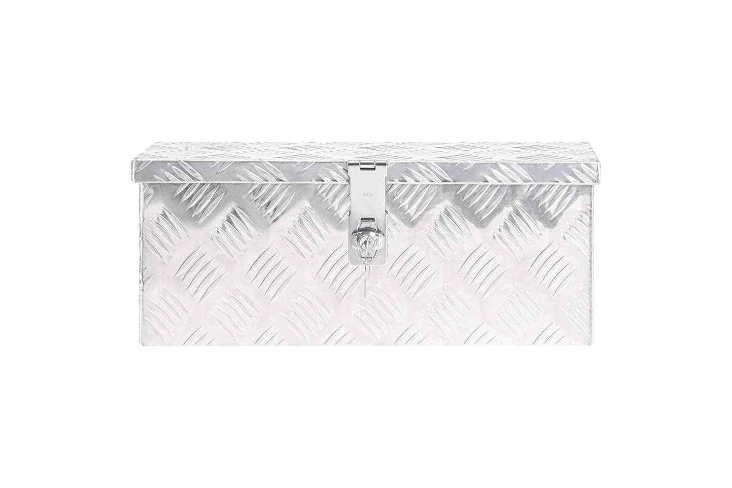 vidaXL 152246 Storage Box Silver 50x20.5x15cm Aluminium-2