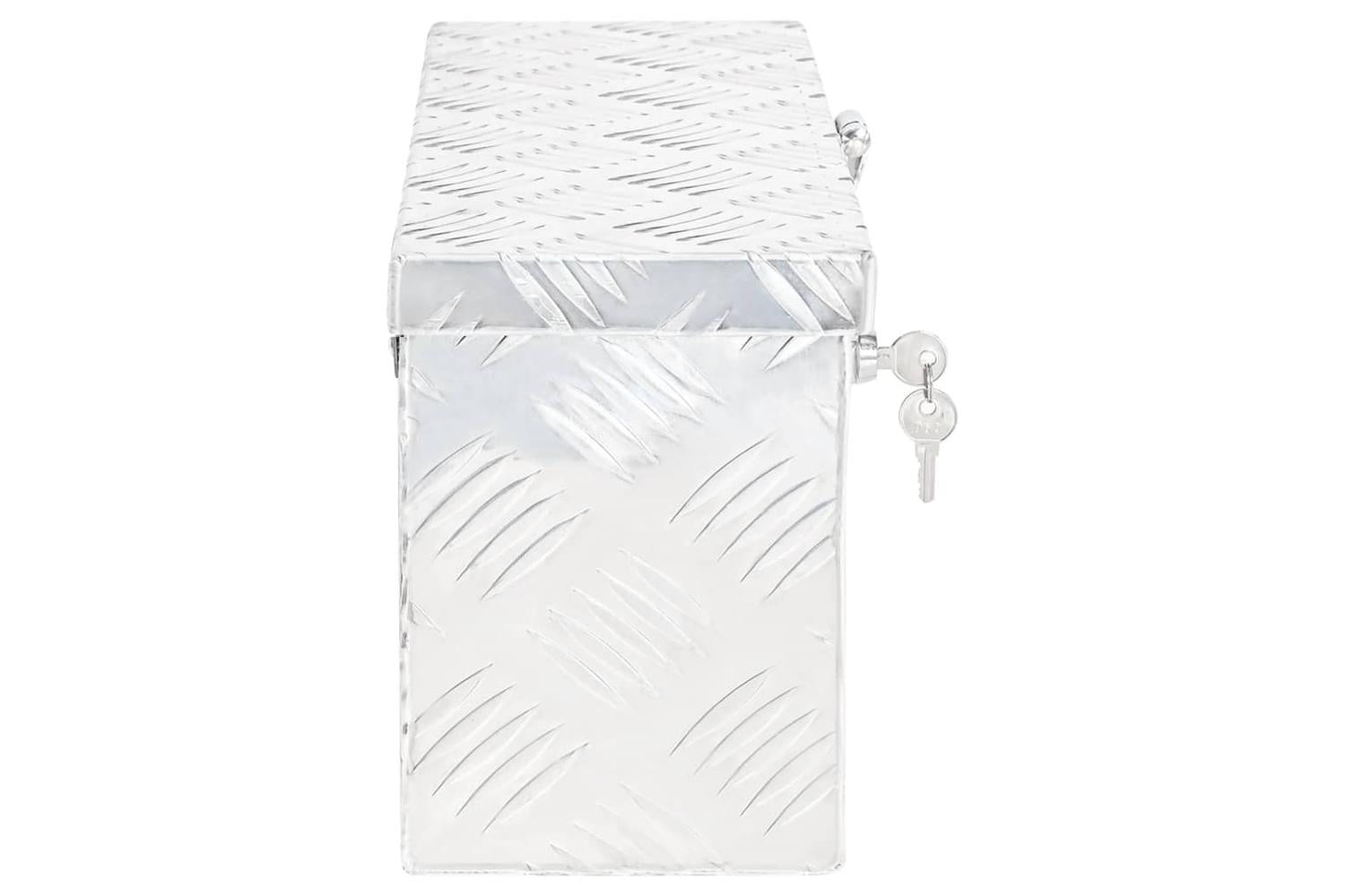vidaXL 152246 Storage Box Silver 50x20.5x15cm Aluminium-3