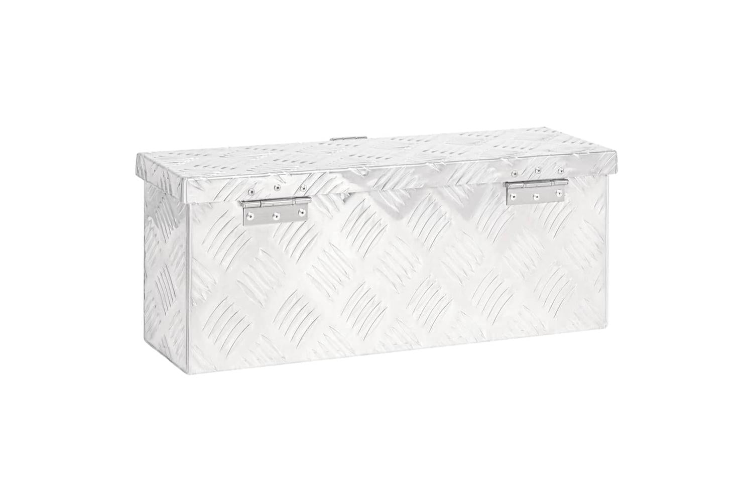 vidaXL 152246 Storage Box Silver 50x20.5x15cm Aluminium-4