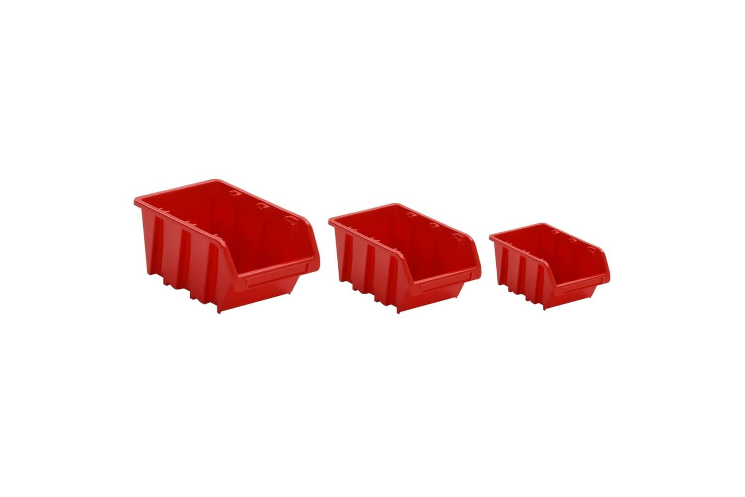 Vidaxl 152204 26 Piece Workshop Shelf Set Red And Black 77x39cm Polypropylene-5