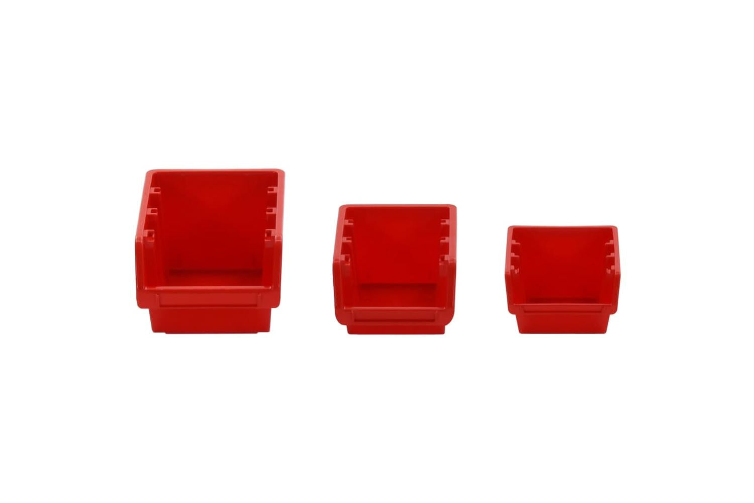 Vidaxl 152204 26 Piece Workshop Shelf Set Red And Black 77x39cm Polypropylene-6