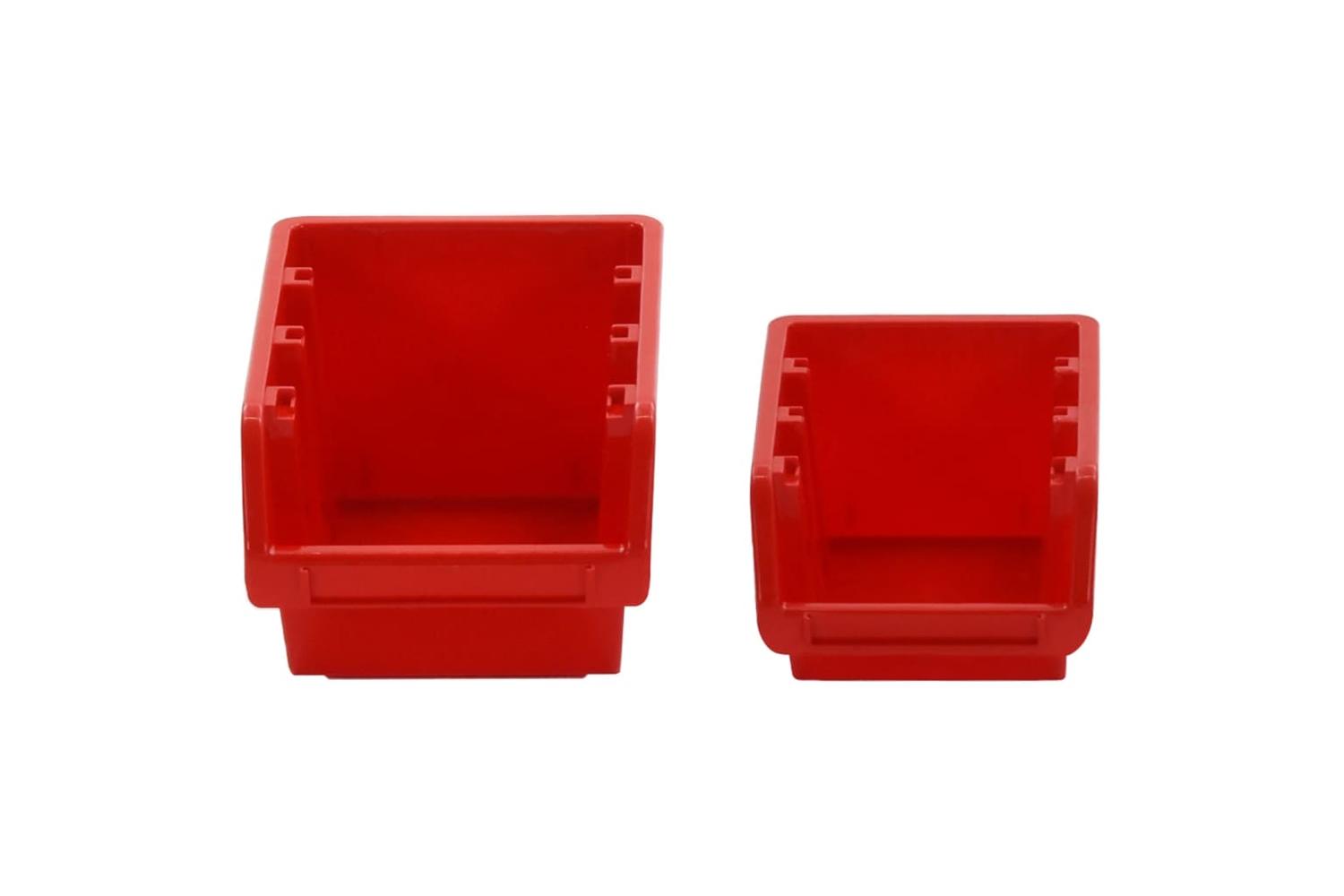 Vidaxl 152203 30 Piece Workshop Shelf Set Red And Black 77x39cm Polypropylene-6