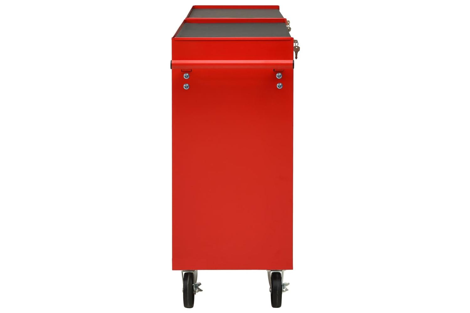 Vidaxl 3056731 Tool Trolley With 10 Drawers Steel Red (147175+147176)-4