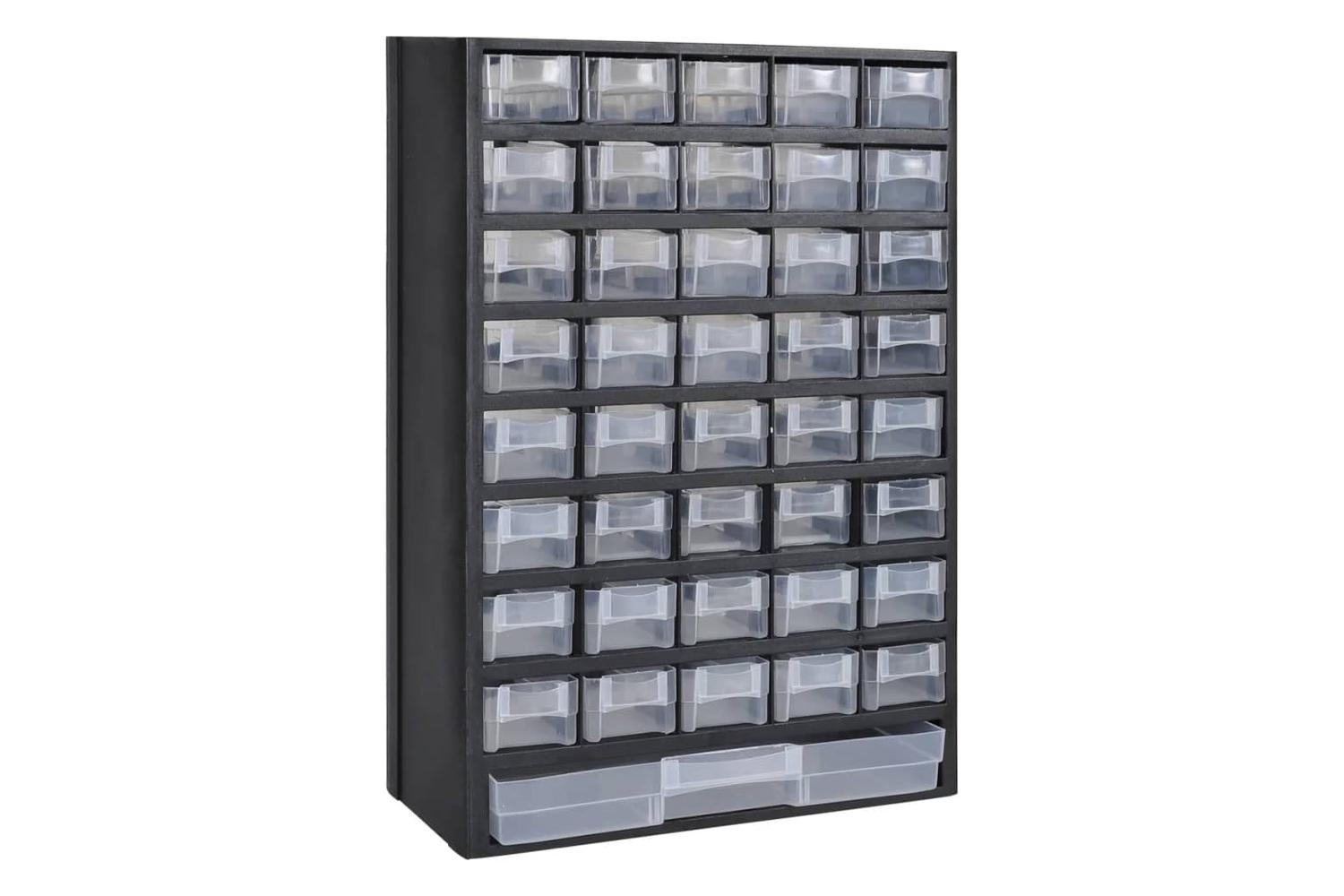 Vidaxl 275657 41-drawer Storage Cabinet Tool Box 2 Pcs Plastic-2