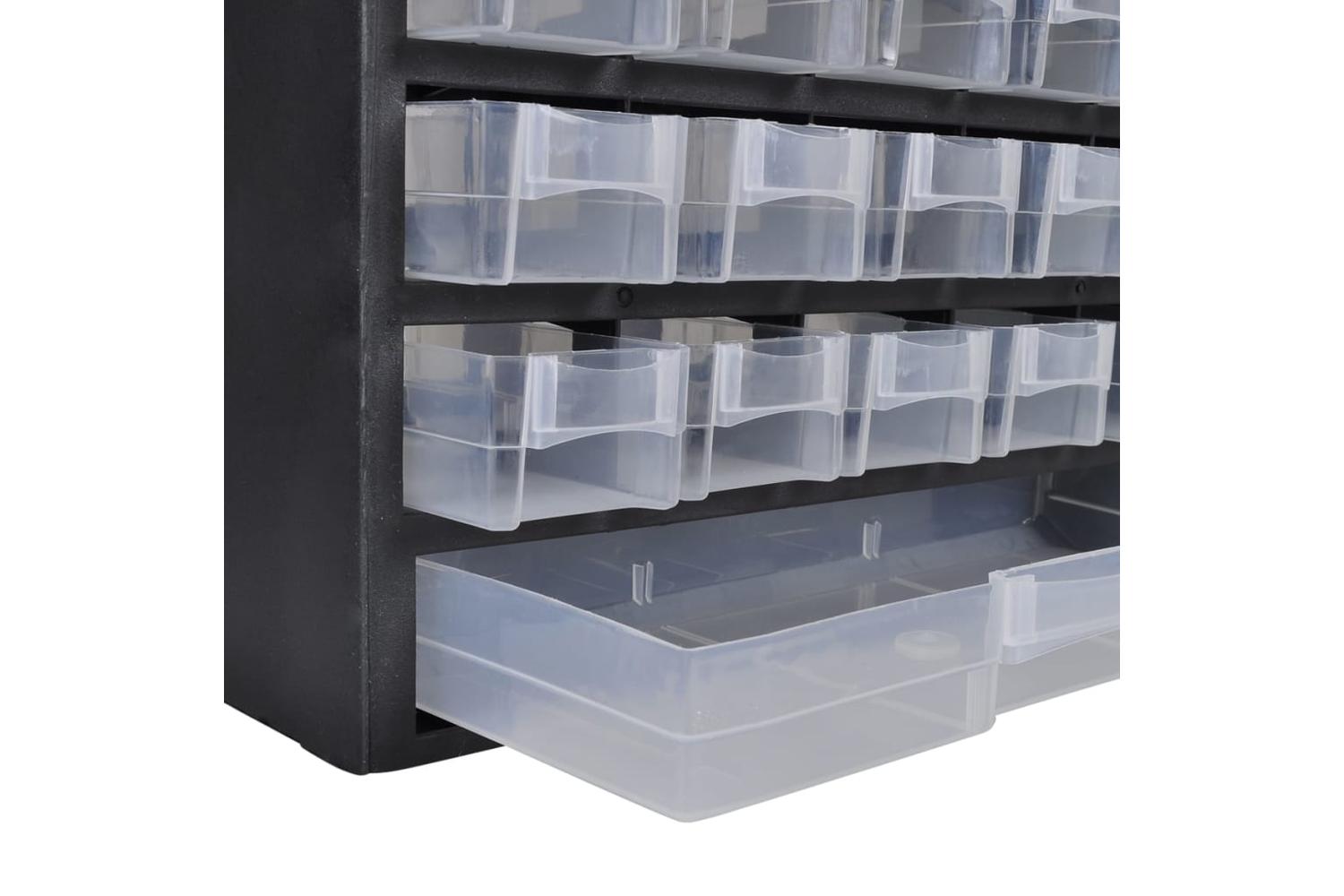 Vidaxl 275657 41-drawer Storage Cabinet Tool Box 2 Pcs Plastic-3
