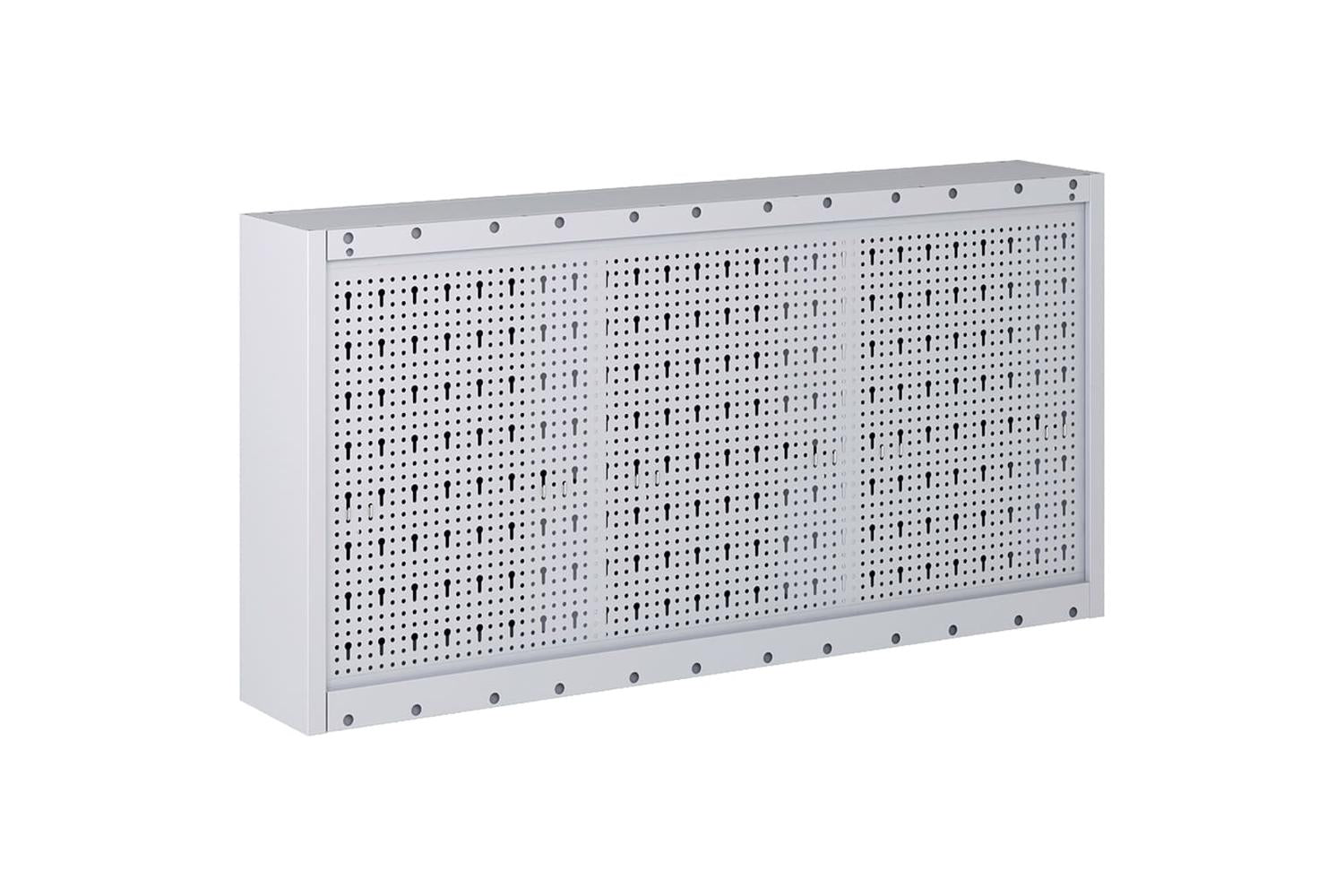 Vidaxl 145353 Wall Mounted Tool Cabinet Industrial Style Metal Grey And Black-4