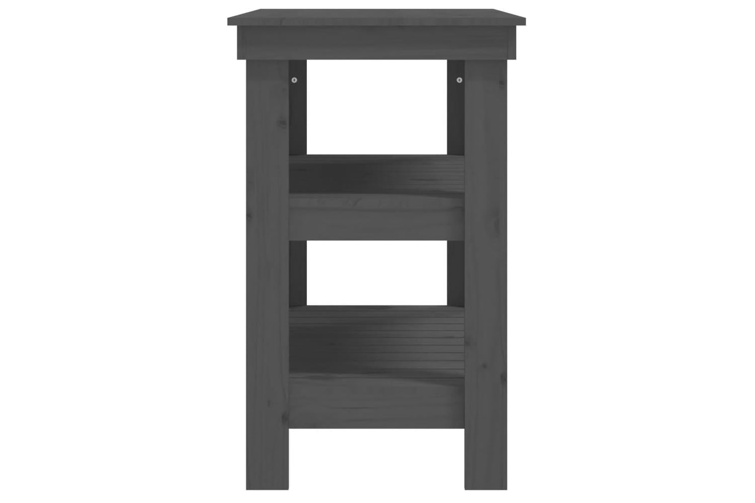 vidaXL 823641 Work Bench Grey 78.5x50x80cm Solid Wood Pine-6
