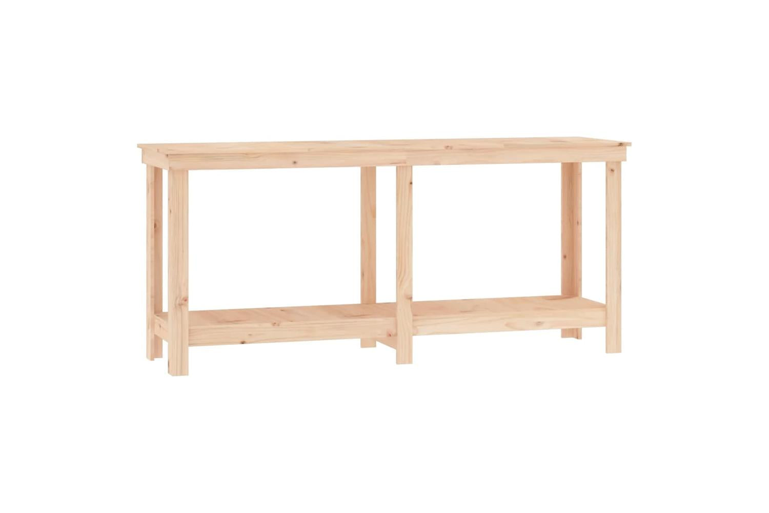 vidaXL 822511 Work Bench 180x50x80cm Solid Wood Pine-2