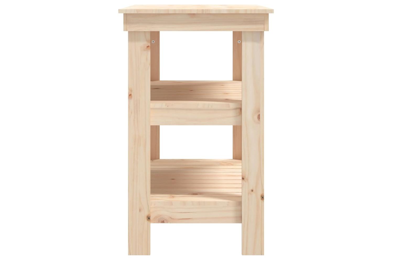 VidaXL 823639 Work Bench 78.5x50x80cm Solid Wood Pine-6