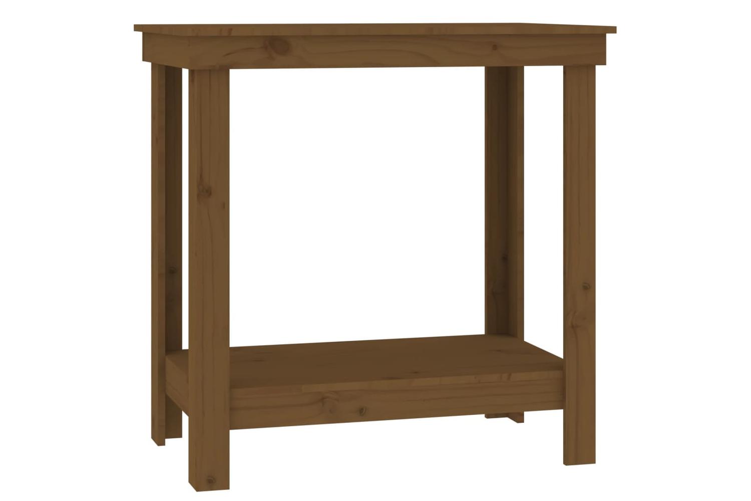 vidaXL 822499 Work Bench Honey Brown 80x50x80cm Solid Wood Pine-2