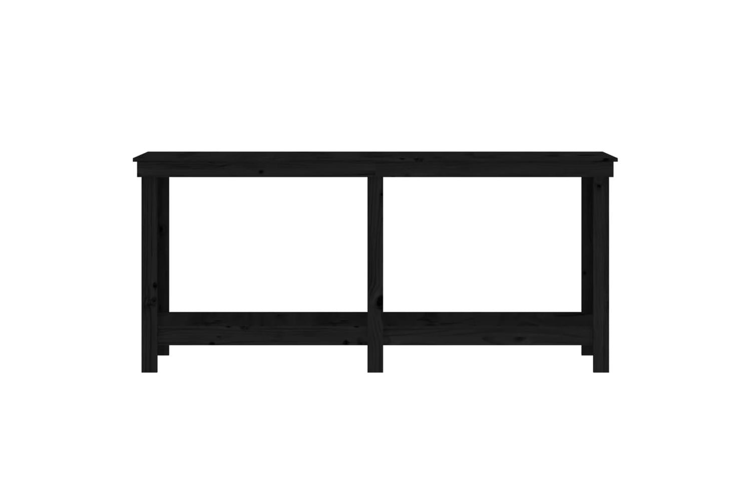 vidaXL 822515 Work Bench Black 180x50x80cm Solid Wood Pine-5