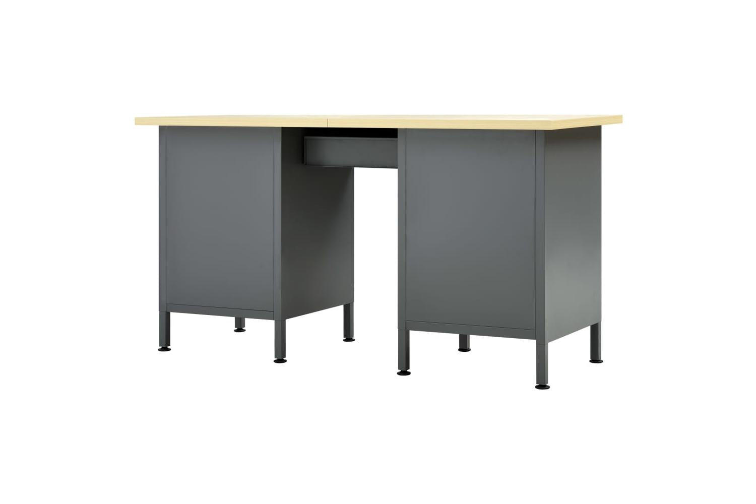 vidaXL 145347 Workbench Black 160x60x85cm Steel-4