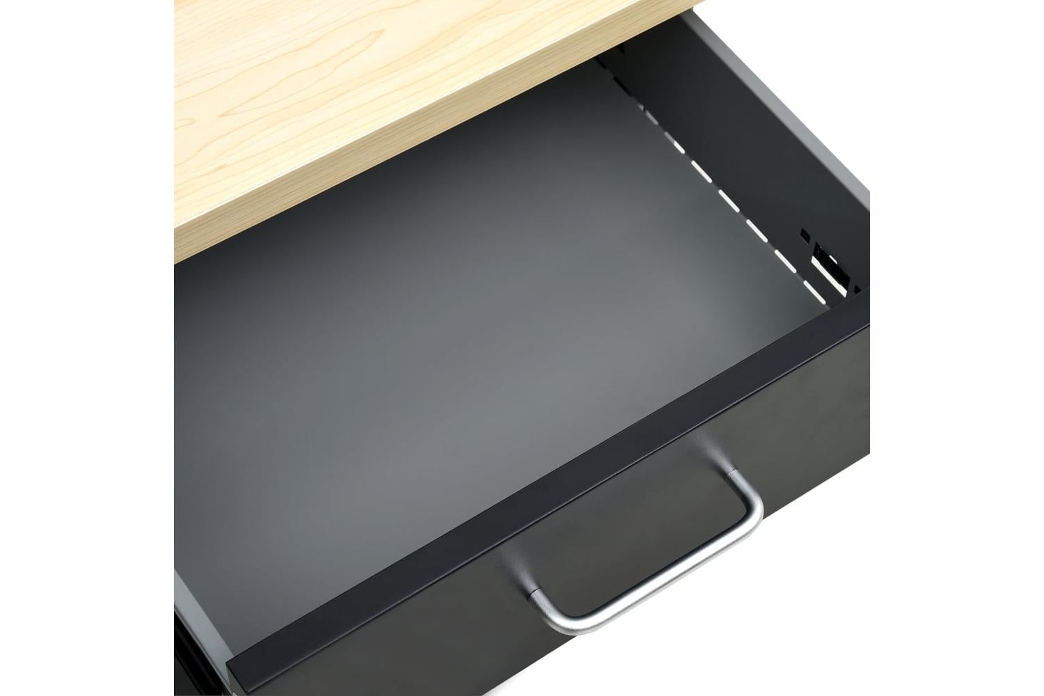 vidaXL 145347 Workbench Black 160x60x85cm Steel-7