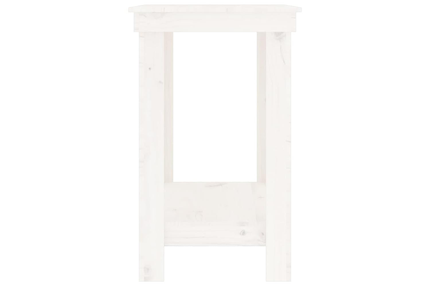 vidaXL 822497 Work Bench White 80x50x80cm Solid Wood Pine-6