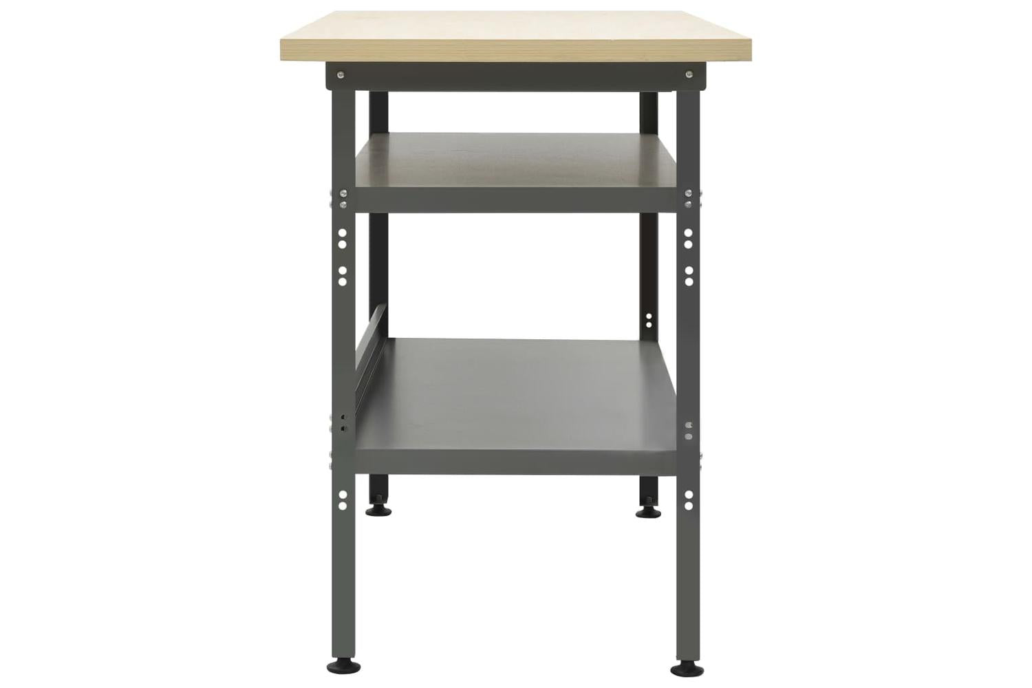 vidaXL 145344 Workbench Grey 120x60x85cm Steel-3