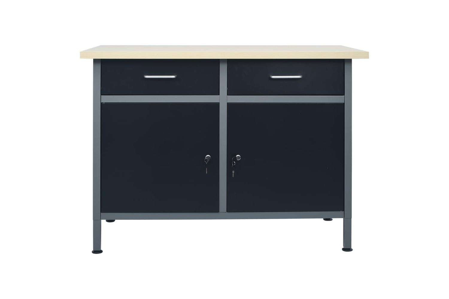 vidaXL 145346 Work Bench | Black-2