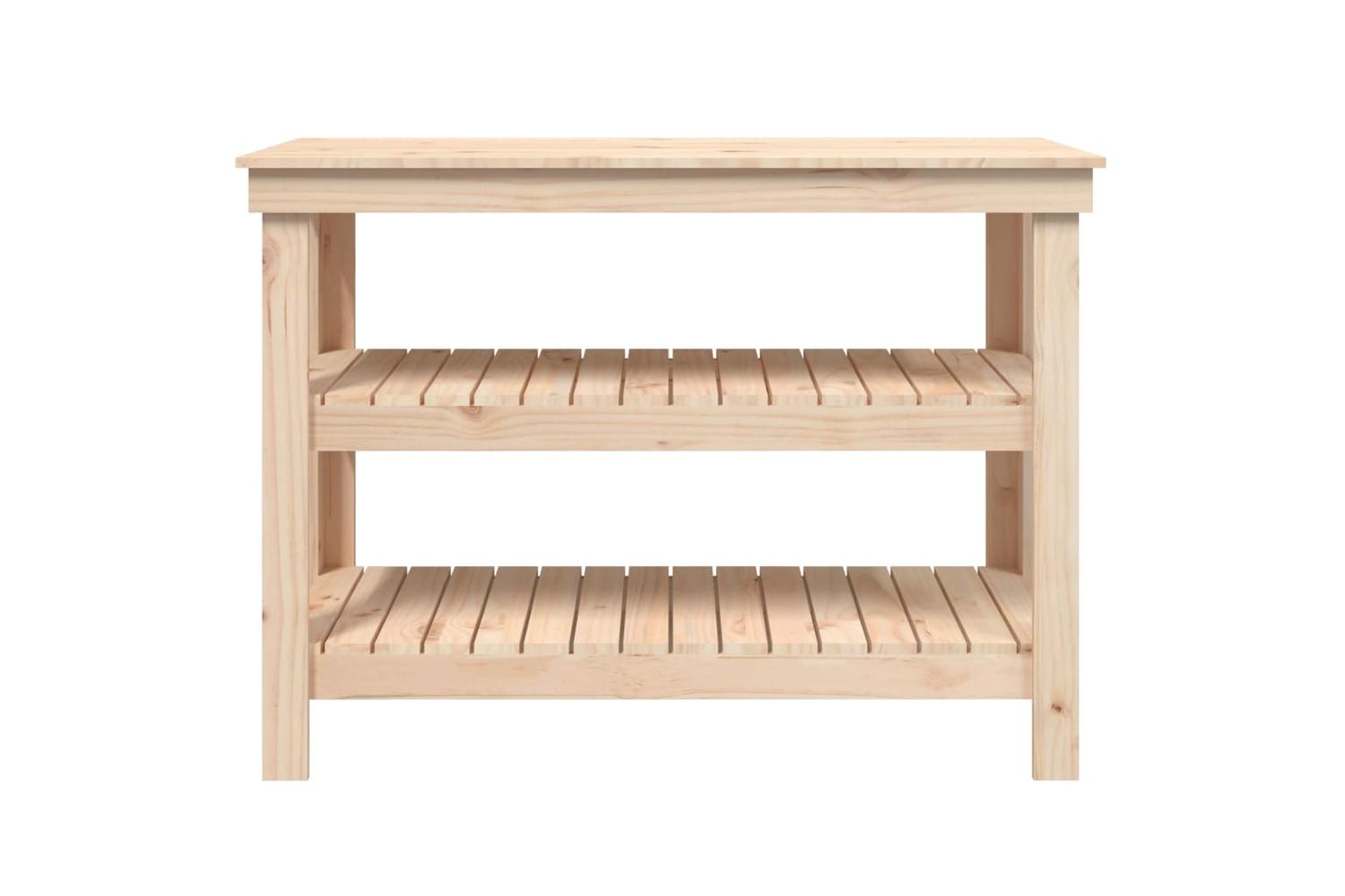 vidaXL 823644 Work Bench 110.5x50x80cm Solid Wood Pine-5