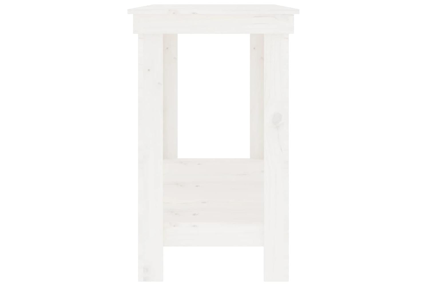 vidaXL 822507 Work Bench White 140x50x80cm Solid Wood Pine-6