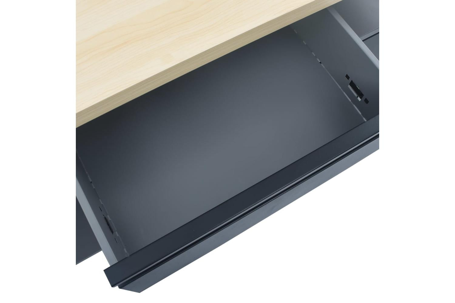 vidaXL 145345 Workbench Black 120x60x85cm Steel-6