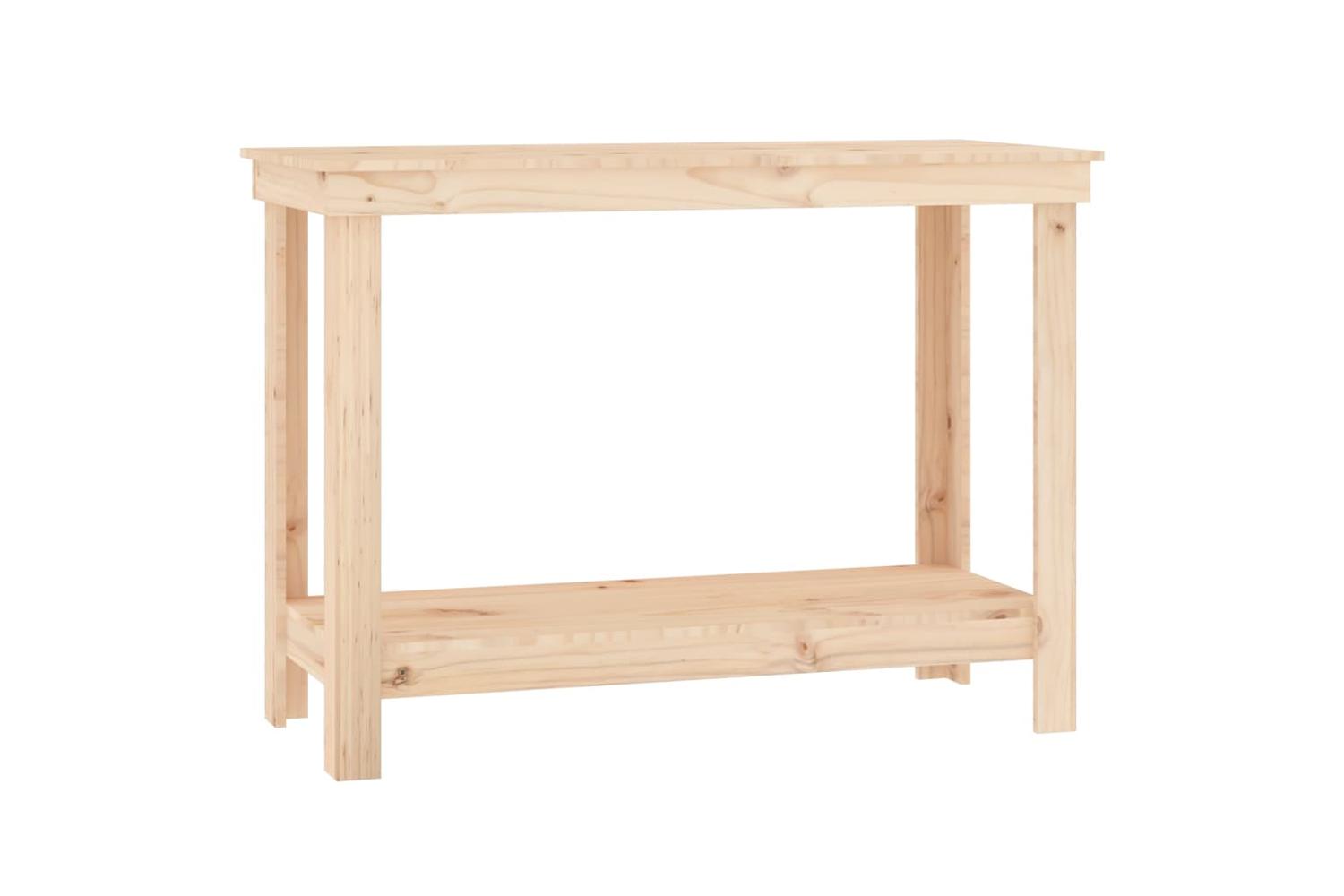 vidaXL 822501 Work Bench 110x50x80cm Solid Wood Pine-2