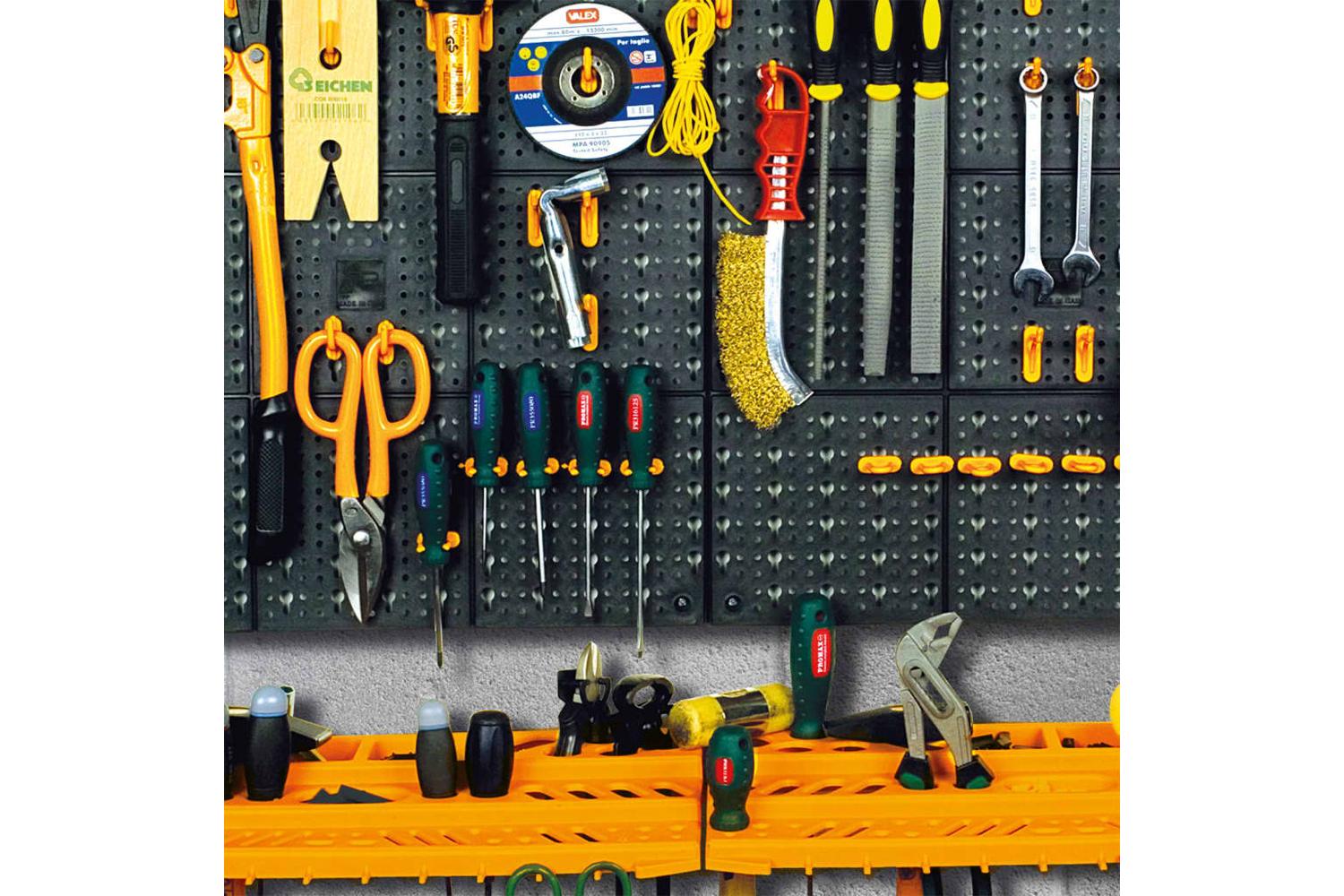 vidaXL 151833 Tool Wall 500x1000mm 50 Hooks Pp-4