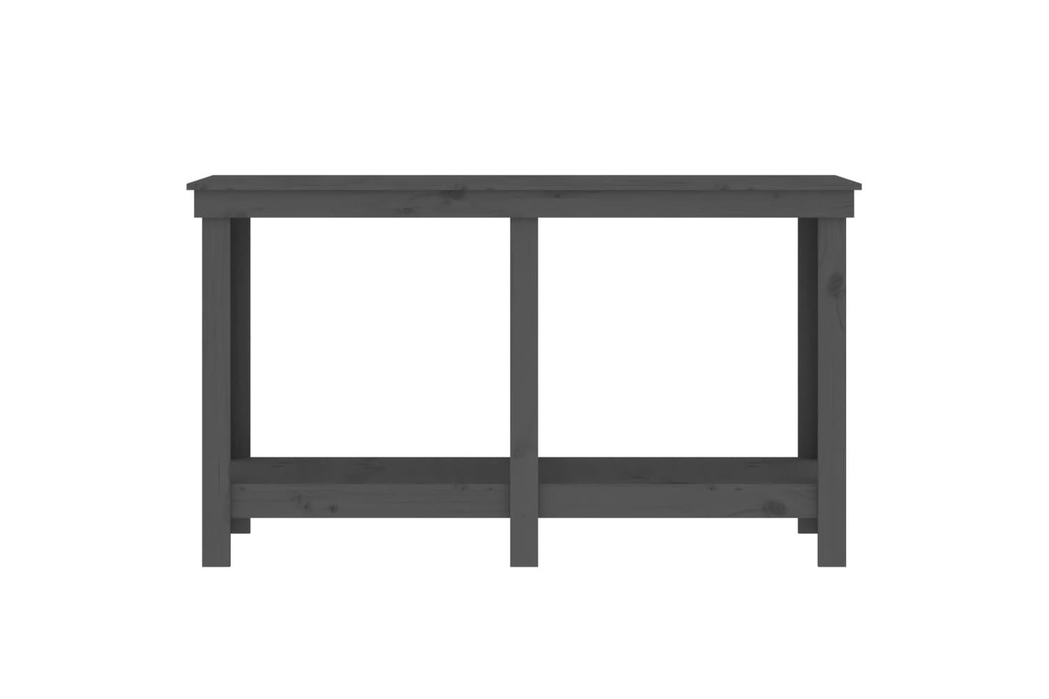 vidaXL 822508 Work Bench Grey 140x50x80cm Solid Wood Pine-5