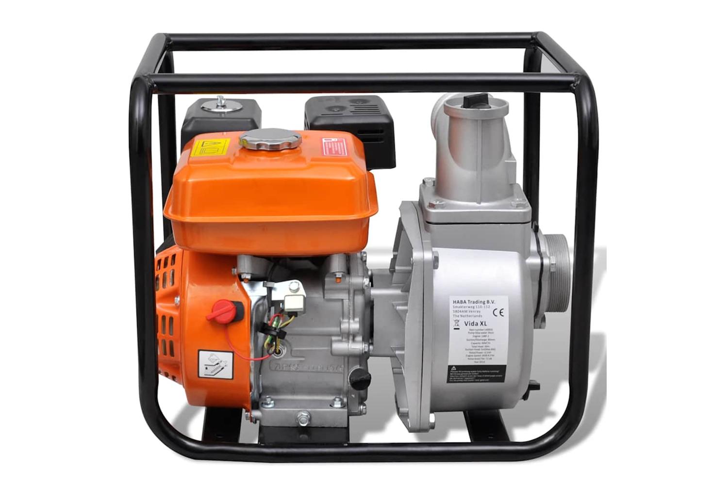 Vidaxl Petrol Engine Water Pump 80 Mm Connection 4800 W-4