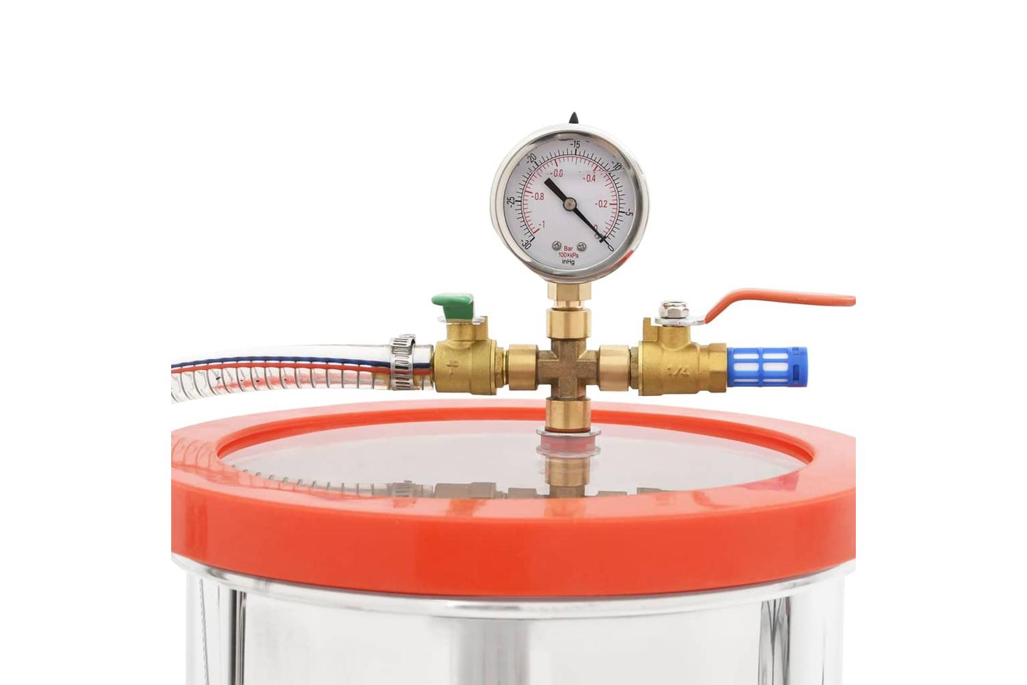 Vidaxl 3100548 Vacuum Chamber With Single-stage Pump 7.4 L-10