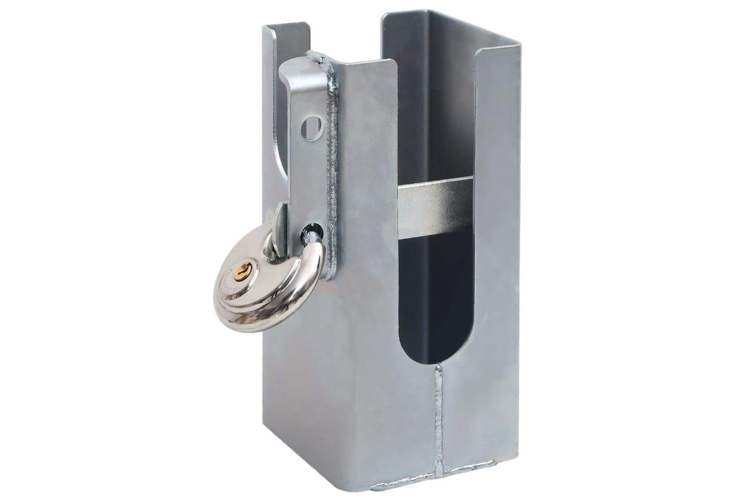 vidaXL 152897 Hitch Lock Silver 11x11x23.5cm Steel-3